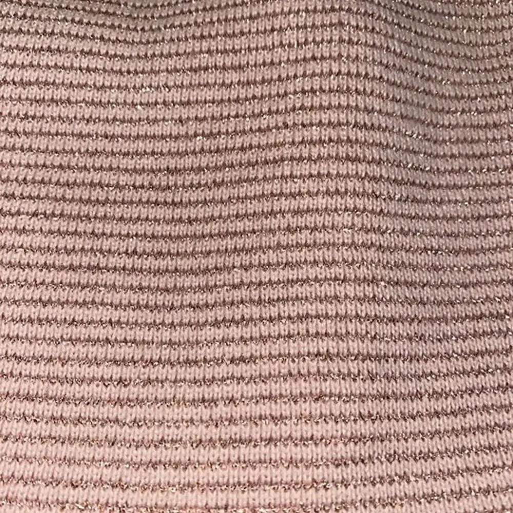 Sole Society Rose Pink Metallic Stripe Knit Beanie Hat | One Size | NWT